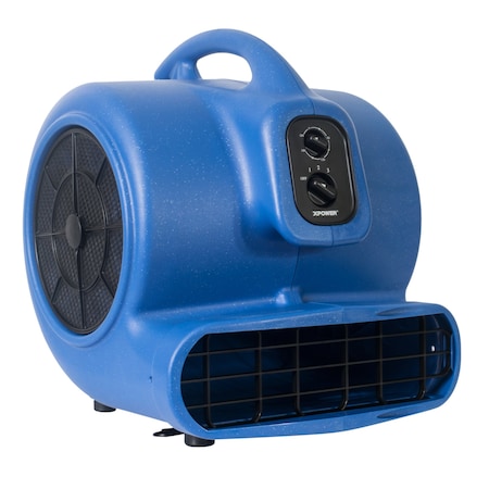 Xpower Air Mover W/ 3 Hr Timer and Filter Kit, 3/4 HP, 3200 CFM, 7.5 Amps, 4 Positions, 3 Speeds X-800TF